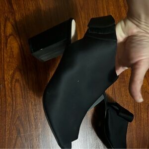 Open toe ankle boots